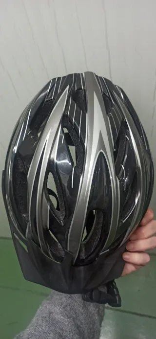 Casco bici niño/a - Negro/Gris