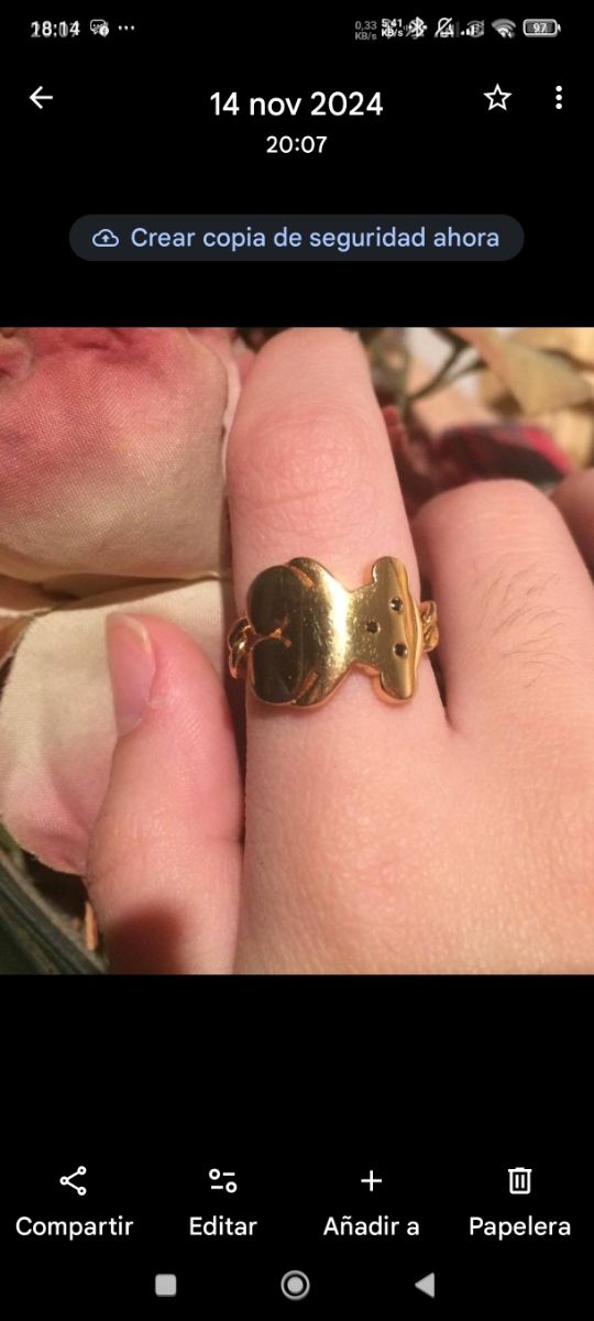 Collar y colgante Tous vermeill rosado