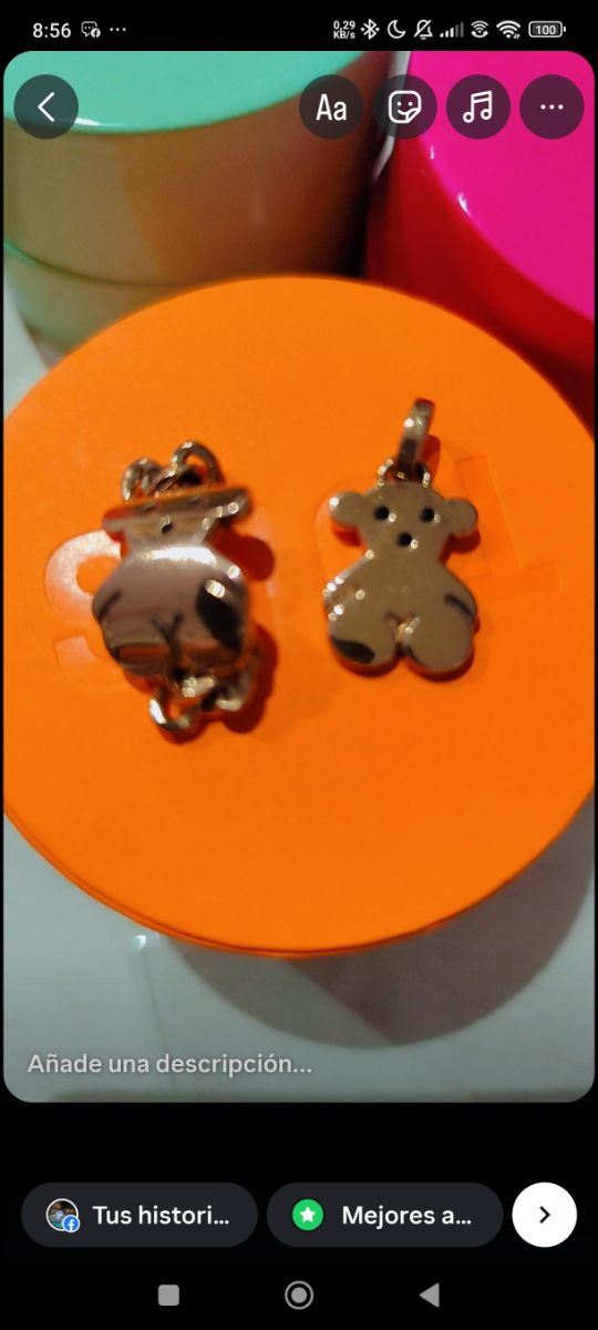 Collar y colgante Tous vermeill rosado