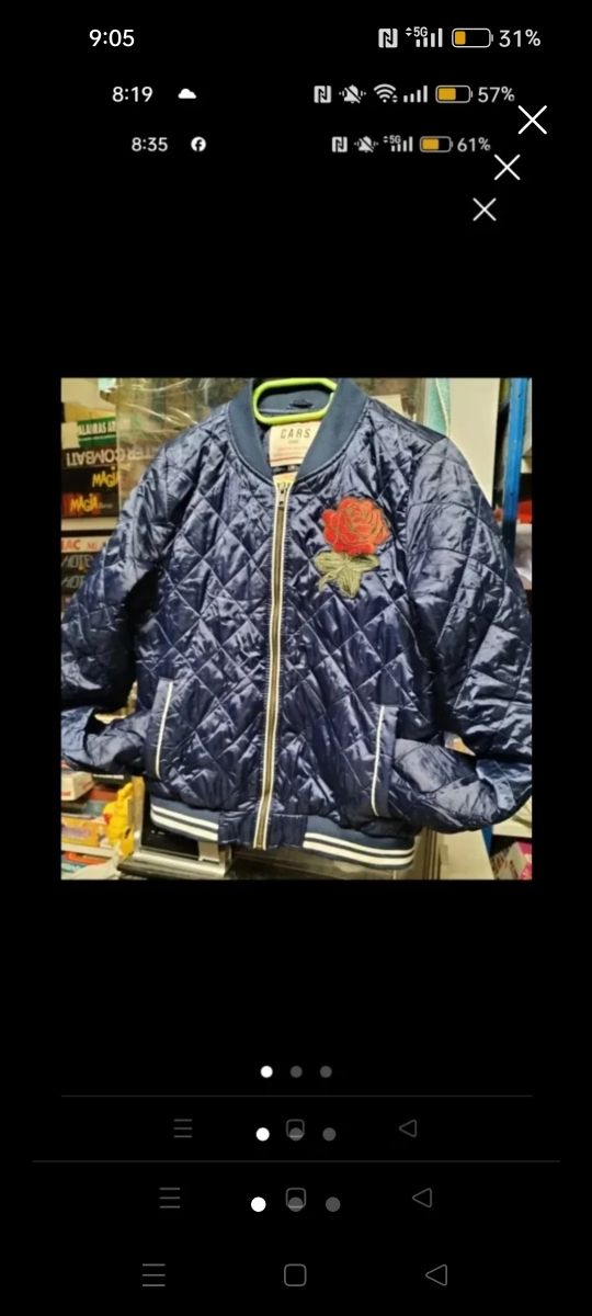 Cazadora acolchada CARS azul - Talla S