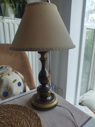 Lampara vintage bronce