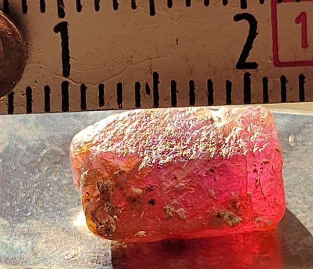 Rubí bruto Mozambique 1,4g (7ct)