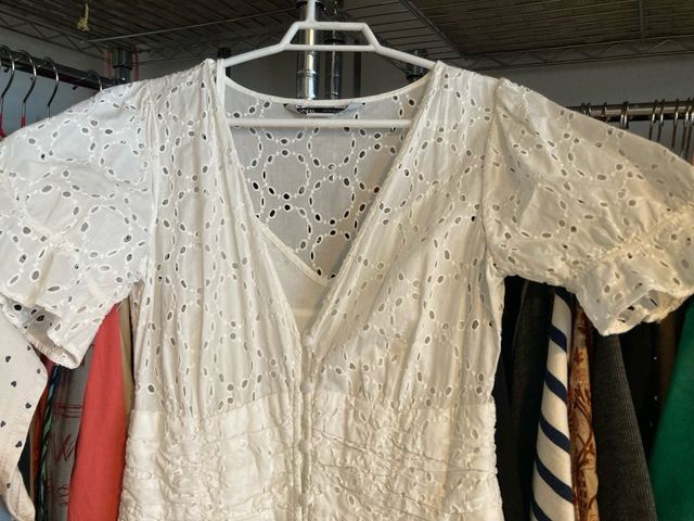 Vestido doble con botonadura Zara - Talla M