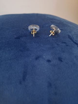 Pendientes plateados espejo metacrilato Papiroga