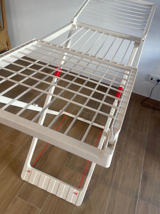 Tendedero ropa blanco plegable