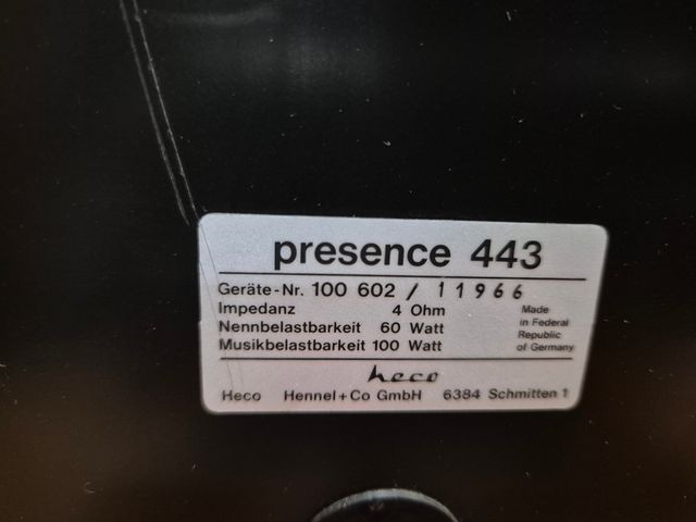 Altavoces Heco Presence 443
