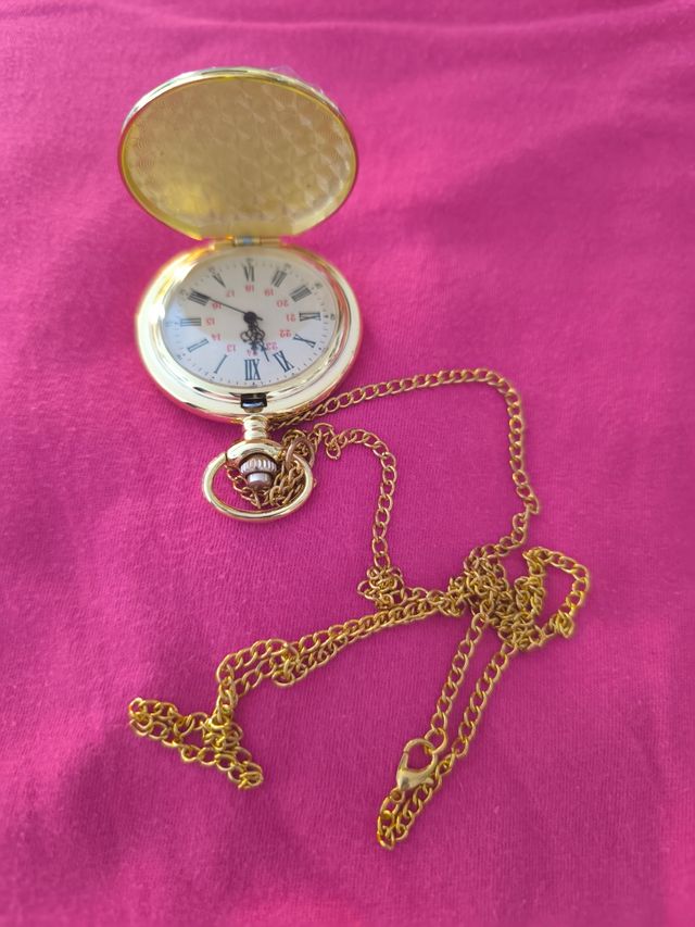 Reloj Bolsillo Dorado