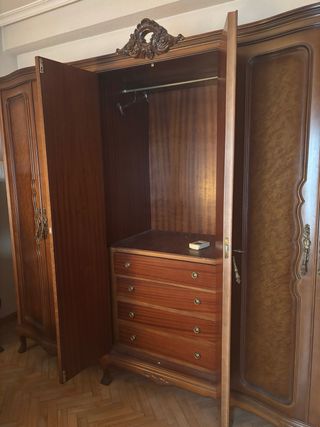 Armario clásico madera 6 puertas