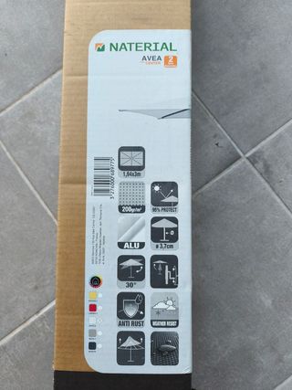 Sombrilla 2x3 color arena con pie