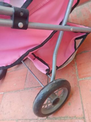Coche bebé juguete rosa