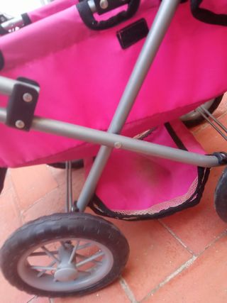 Coche bebé juguete rosa