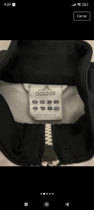 Chaqueta Adidas c/rayas vintage