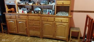 Mueble salón madera maciza