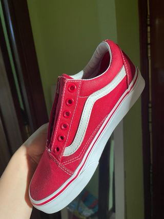 Zapatillas Vans rojas