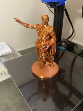 Figura 3D Augusto bronce