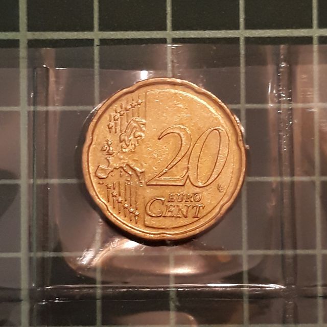 Moneda 20 céntimos euro de Letonia (0,20€)
