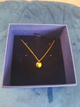 Colgante oro rosa Swarovski