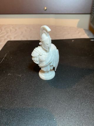 Figura busto guerrero griego 3D 