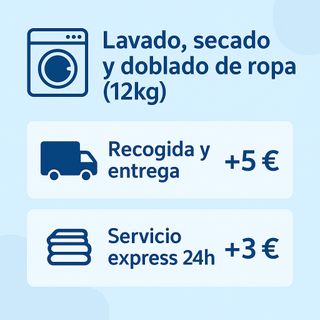 Servicio lavanderia Lavado, secado y doblado de ro
