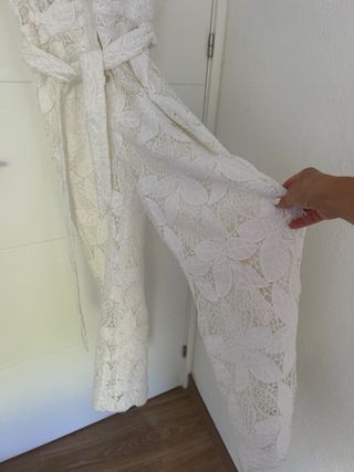 Mono encaje blanco Uterqüe