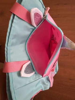 Bolsa Unicornio Infantil - Rosa y Verde Agua