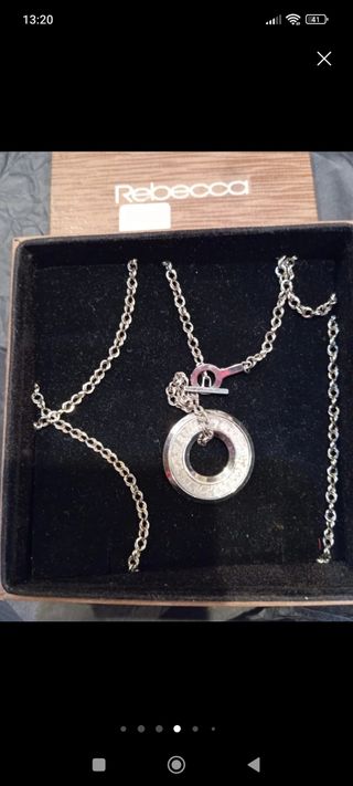 Collar Rebecca dorado y plateado