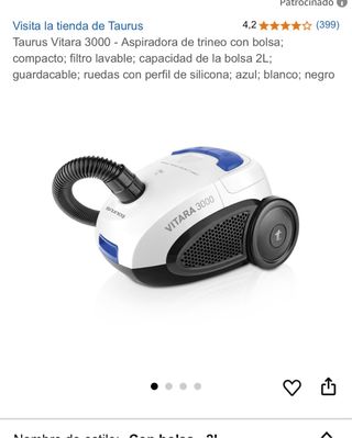 Aspiradora Taurus Vitara 3000