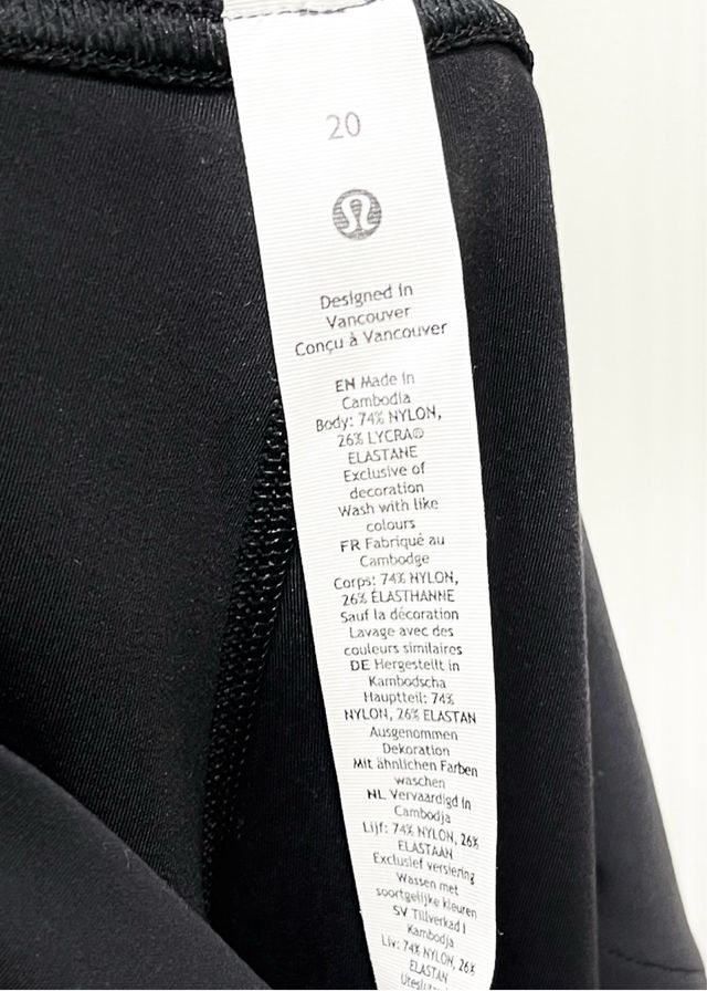 Legging negro Lululemon Talla 20