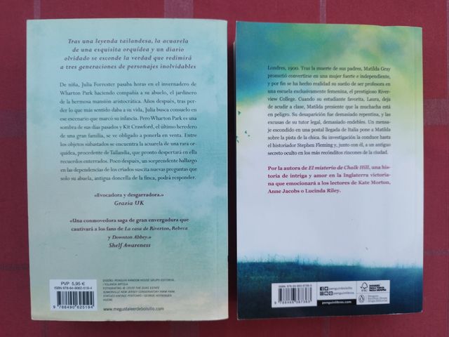 Pack de dos libros.Lucinda Riley....