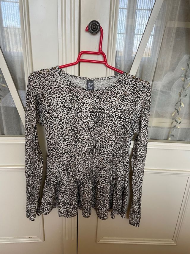 Camiseta leopardo niña 13-14