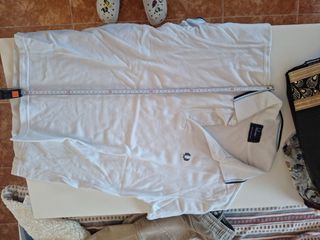 Polo Fred Perry blanco talla S