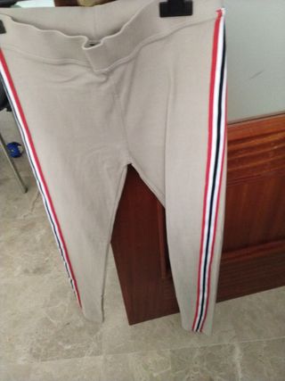 Leggins niña talla 10 beige