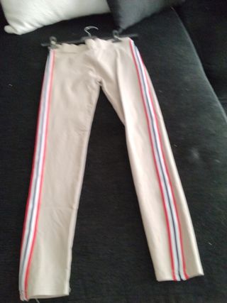 Leggins niña talla 10 beige