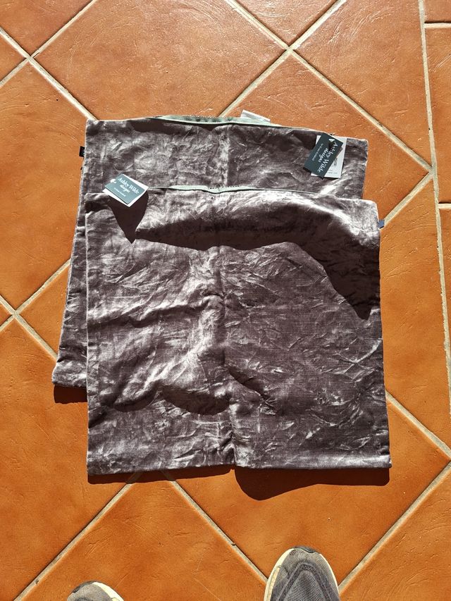 Fundas cojín terciopelo Ashley Wilde - Gris