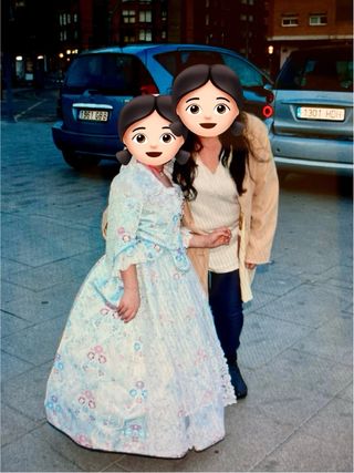 Traje Fallera niña - Azul 4-6 años