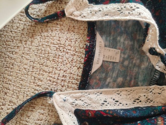 Blusa de tirantes estampada