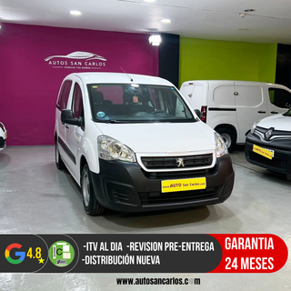 PEUGEOT PARTNER 5 PLAZAS CON 2 AÑOS DE GARANTIA