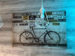 Cuadro bicicleta vintage