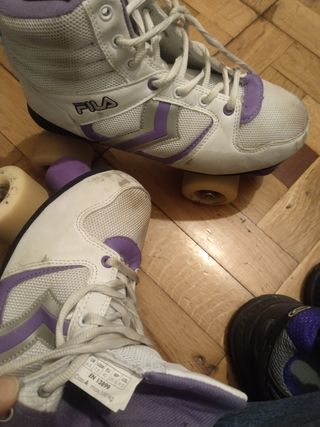 Patines Fila - Blancos y Morados