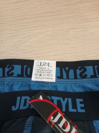 Calzoncillos JDL - Azul y Negro con relleno 