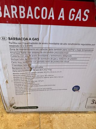 Barbacoa a gas Grillmeister - 2 quemadores