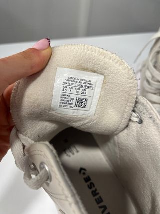 Converse plataforma beige talla 38