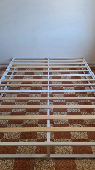 Rete letto singolo metallo+legno