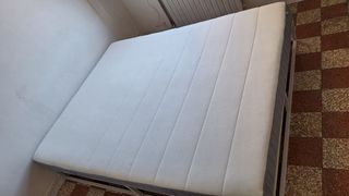 Rete letto singolo metallo+legno