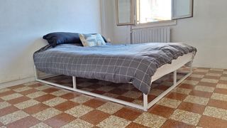 Rete letto singolo metallo+legno