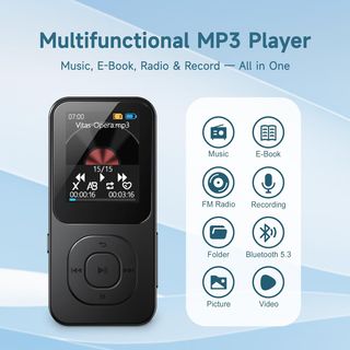 NUEVO - Reproductor MP3 64GB Bluetooth 5.3