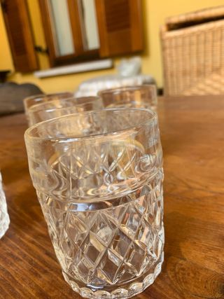 Bicchieri Vetro Vintage Anni '80.