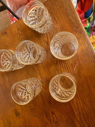 Bicchieri Vetro Vintage Anni '80.