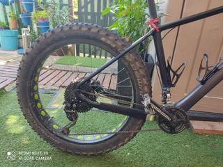 Bicicleta Fat Bike cuadro y horquilla de carbono