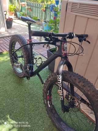 Bicicleta Fat Bike cuadro y horquilla de carbono